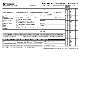 USPS Employee Absence Request Form
