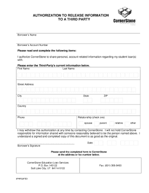 Authorization to Release Information to Third Party