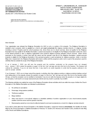 California Religious Exemption Change Notice