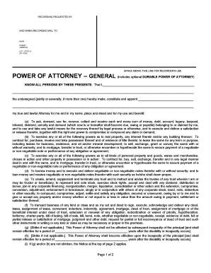 General Power of Attorney