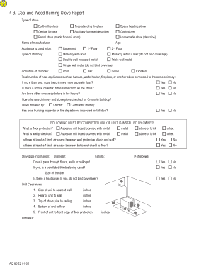 Coal and Wood Burning Stove Report