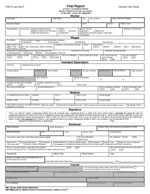 Montana Workers' Compensation Claim Form