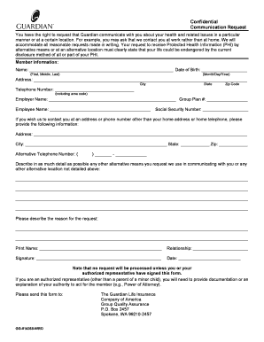 Health Communication Request Form