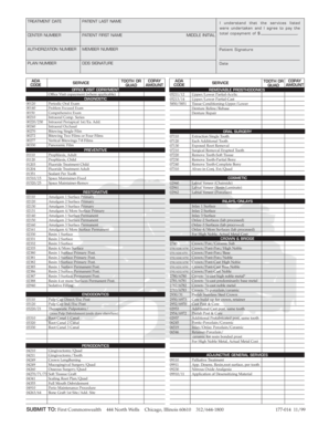 Dental Treatment Authorization Form