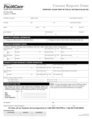 Change Request Form