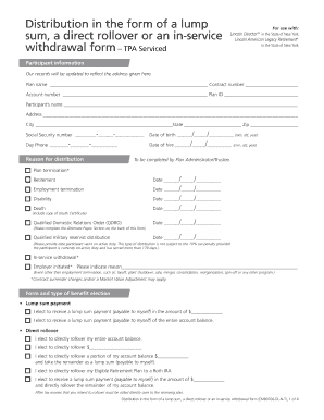 Lincoln American Legacy Retirement Withdrawal Form
