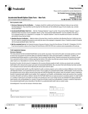 Accelerated Benefit Option Claim Form