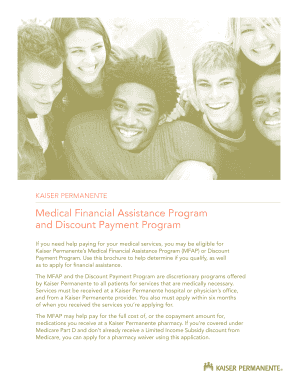 Kaiser Permanente Medical Financial Assistance Application