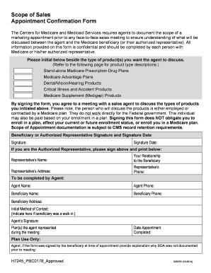 Medicare Scope of Appointment Form