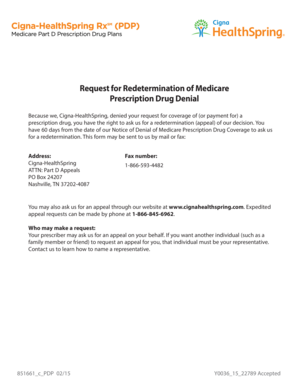 Medicare Prescription Drug Appeal Form