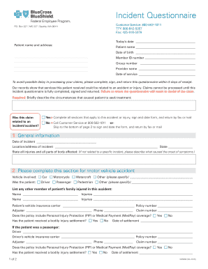 Incident Questionnaire
