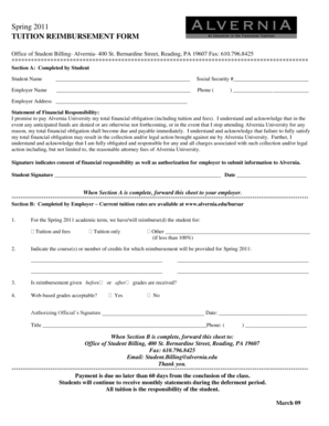Tuition Reimbursement Form