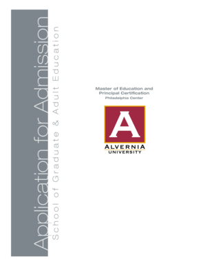 Master of Education Application Form