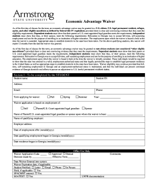 Georgia Economic Advantage Waiver Application