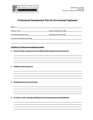 training schedule template for new employees