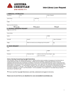 Inter-Library Loan Request Form