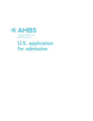 US Admissions Application