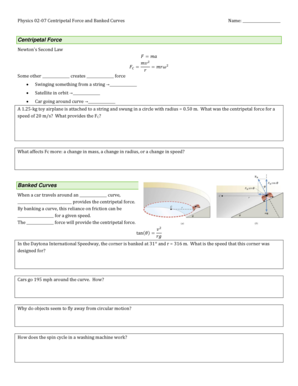 Physics Homework: Centripetal Force and Banked Curves