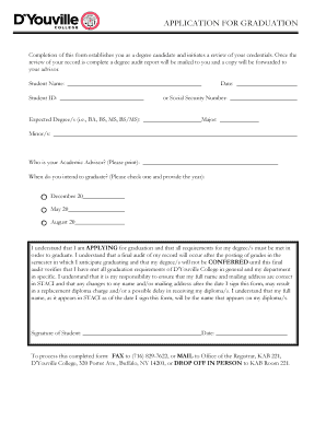 Application for Graduation