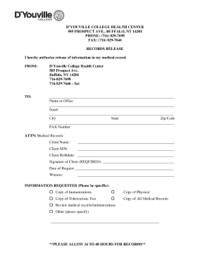 Medical Records Release Form