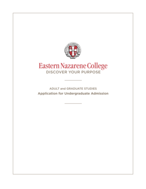 Undergraduate Admission Application