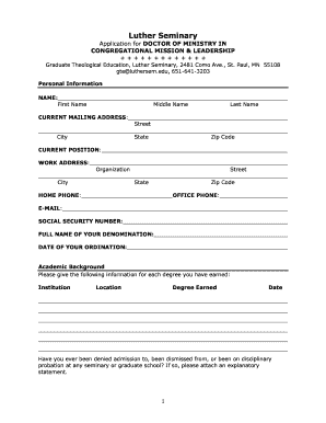 California Employment Application Form