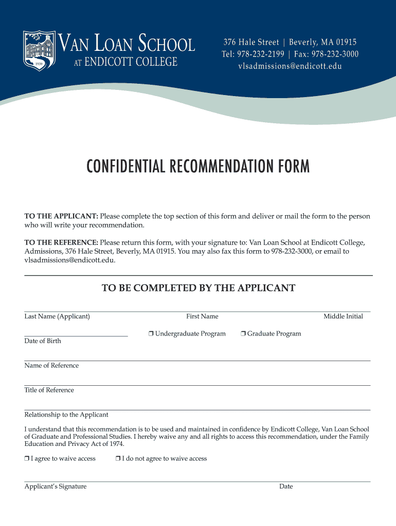 confidential recommendation Preview on Page 1