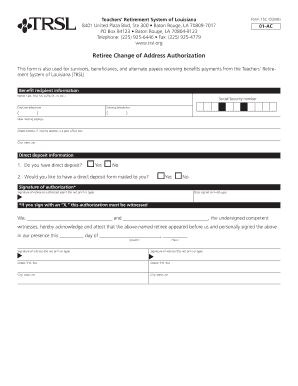 Retiree Change of Address Authorization