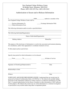 Authorization to Release Medical Information