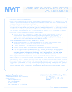 Graduate Admission Application