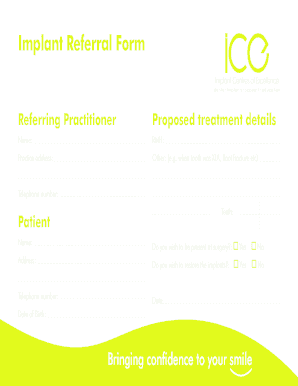 Implant Referral Form