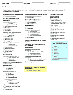 College Application Form