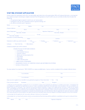 Visiting Student Application