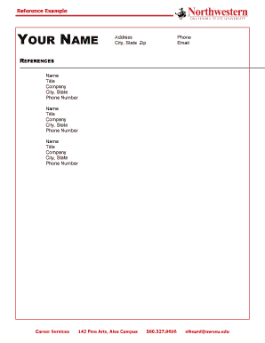 Reference Form