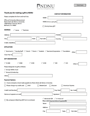 Donation Form