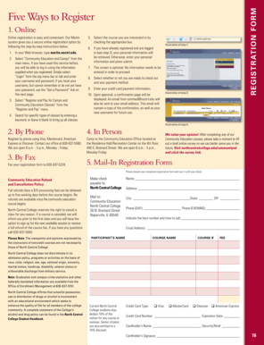 North Central College Registration Form