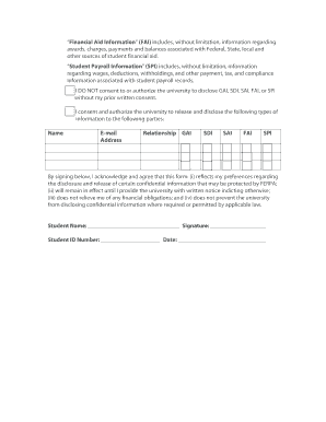 FERPA Authorization Form