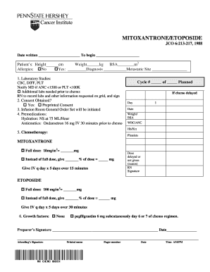 Chemotherapy Treatment Plan
