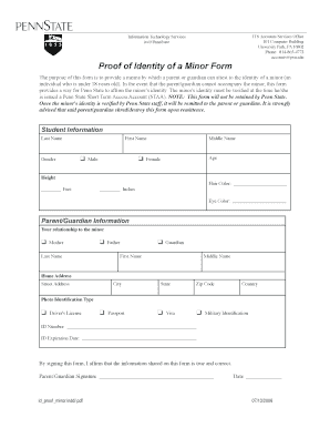 Proof of Identity of a Minor Form