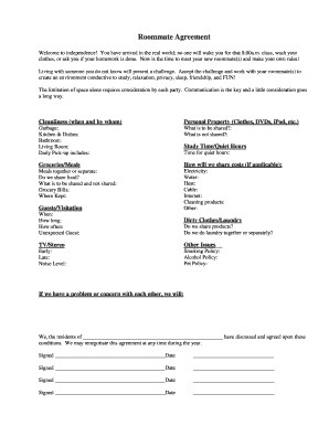 Roommate Agreement