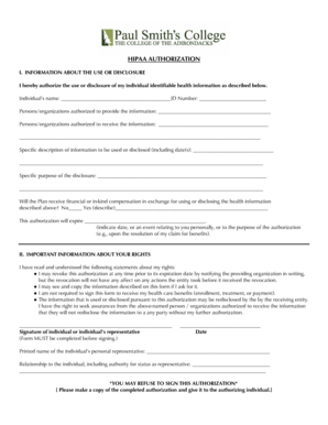 HIPAA Authorization Form