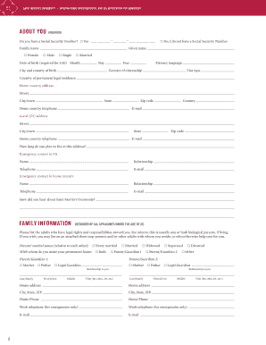 International Undergraduate and ESL Application Form