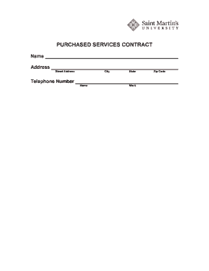 Purchased Services Contract