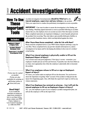 Accident Investigation Forms