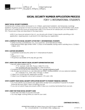 Social Security Number Application Process for F-1 International Students