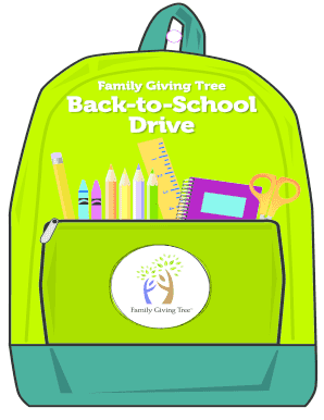 Family Giving Tree Back-to-School Drive