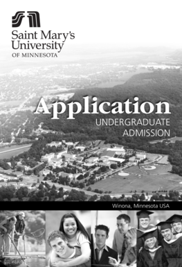 Undergraduate Admission Application