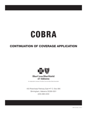 COBRA Continuation Coverage Application