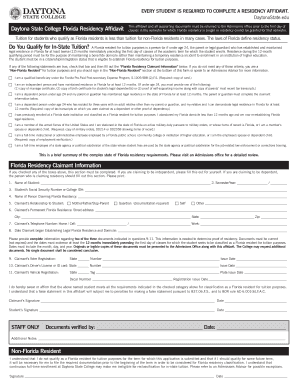Florida Residency Affidavit