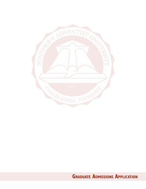 Graduate Admissions Application